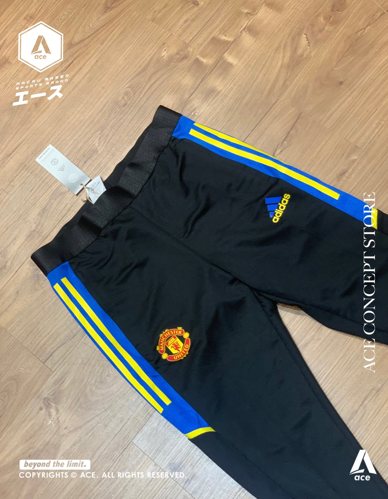 【現貨】英超 ADIDAS  曼聯訓練收腳長褲| Ace Concept Store