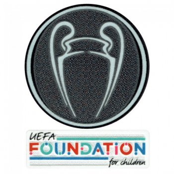 【臂章】21-22歐冠衛冕章+Foundation章 21-22 UCL Titleholder Trophy + UEFA Foundation Patch Set