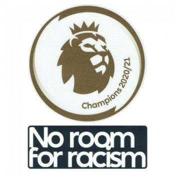 【臂章】20-21 英超金章+反歧視章 Premier League Champions + No Room For Racism Players Patch Set